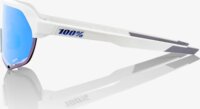 100percent S2 Kék Többrétegű Tükörlencse UV Napszemüveg - Matt fehér