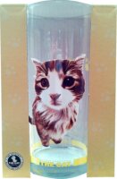 PRC Norvég macska 300ml Üdítős Üveg pohár - Átlátszó / Mintás