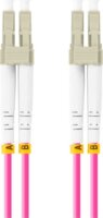 Lanberg FO-LULU-MD41-0100-VT optikai patch kábel 4xLC Duplex 10m - Rózsaszín