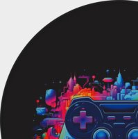 Huzaro HZ-FLOORMAT 7.0 Kontroller mintás Gamer Szőnyeg Ø 120cm