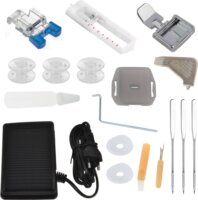 Lucznik Teresa Háztartási Varrógép Bőrönddel - Fehér / Lila