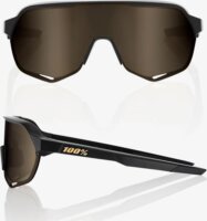 100percent S2 Arany Tükrös Lencsés UV Napszemüveg - Matt Fekete