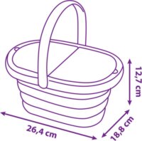 Smoby Stitch 19 részes piknik kosár ebédkészlet