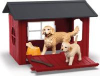 Schleich 42722 Farm World Kutyaól retrieverekkel figura