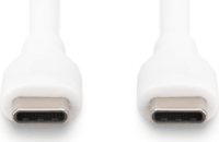Digitus USB-C apa - USB-C apa Adat- és töltőkábel 2m - Fehér
