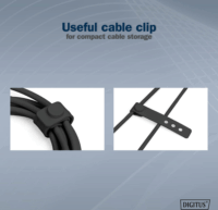 Digitus USB-C apa - USB-C apa Adat- és töltőkábel 2m - Fekete