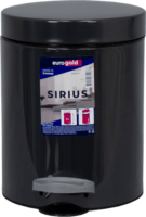 Eurogold Sirius 5 literes pedálos műanyag szemetes - Antracit szürke
