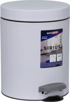 Eurogold Sirius 5 literes pedálos műanyag szemetes - Fehér