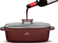 Blaumann BL-4097 Cerastone Aluminium Sütőedény Üveg fedővel 35x21 6L - Bronz