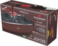 Blaumann BL-4097 Cerastone Aluminium Sütőedény Üveg fedővel 35x21 6L - Bronz