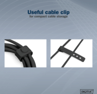 Digitus USB-C apa - USB-C 4.0 apa Adat- és töltőkábel 1m - Fekete