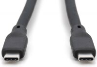 Digitus USB-C apa - USB-C 4.0 apa Adat- és töltőkábel 1m - Fekete