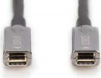 Digitus USB-C apa - USB-C 3.1 apa Adat- és töltőkábel 10m - Fekete