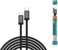 Devia USB-C apa - USB-C apa Adat- és töltőkábel 1m - Fekete