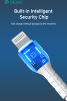 Devia USB-C apa - Lightning apa Adat- és töltőkábel 1m - Fehér