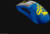 Razer DeathAdder V3 Pro Fortnite Edition Wireless Gaming Egér - Kék Mintás