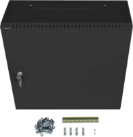 Lanberg 19" Fali rack szekrény 6U 540x200mm - Fekete
