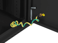 Lanberg 19" Fali rack szekrény 6U 540x200mm - Fekete