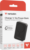 Verbatim 32223 Essential MagSafe Wireless Power Bank 20000mAh 35W - Fekete