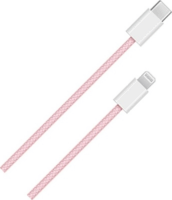Blackbird BH1589 USB-C apa - Lightning apa Adat- és töltőkábel 1m - Rózsaszín