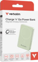 Verbatim 32228 Essential MagSafe Wireless Power Bank 10000mAh 20W - Zöld
