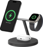 Belkin Boost Charge Pro Qi2 3in1 Mágneses Töltő Dokkoló 15W - Fekete