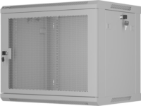 Lanberg 19" Fali rack szekrény 9U 600x450mm - Szürke