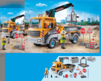 Playmobil 71750 Action Heroes - Építőipari teherautó daruval