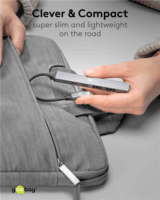 Goobay 74460 USB-C HUB 4-port - Szürke