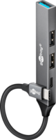 Goobay 74459 USB-C HUB 4-port - Szürke