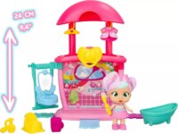 Cry Babies Playtime Bella fürdőszobája játékszett 14 darab kiegészítővel
