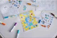 Crayola Color Wonder 40+ darabos Bluey maszatmentes foglalkoztató készlet