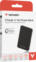 Verbatim 32225 Essential MagSafe Wireless Power Bank 50000mAh 20W - Fekete