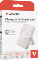 Verbatim 32267 MagSafe Wireless Power Bank Kitámasztóval 10000mAh 20W - Pink