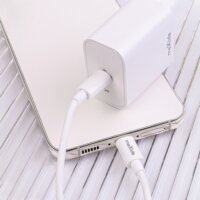 Maxlife MXTC-06 USB-C Hálózati Töltő adapter 20W + 1m Lightning Kábel - Fehér