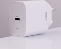 Maxlife MXTC-06 USB-C Hálózati Töltő adapter 20W + 1m Lightning Kábel - Fehér