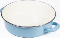 TOO LINE BLUE LOW Alacsony Lábas Üveg Fedővel Ø 24cm 3,2L- Kék