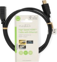 Nedis CVGL34096BK10 HDMI 1.4 - HDMI 1.4 Hosszabbító kábel 1m - Fekete