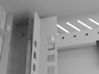 Lanberg 10" Fali rack szekrény 6U 300x300mm - Szürke
