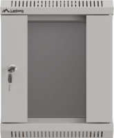 Lanberg 10" Fali rack szekrény 6U 300x300mm - Szürke