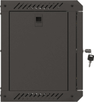 Lanberg 10" Fali rack szekrény 6U 300x300mm - Fekete