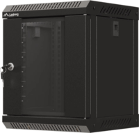 Lanberg 10" Fali rack szekrény 6U 300x300mm - Fekete