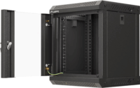 Lanberg 10" Fali rack szekrény 6U 300x300mm - Fekete