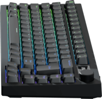 AVAX GM02 PRO 75% Gasket Yellow Switch Mechanikus Wireless USB-C RGB Billentyűzet HUN - Fekete