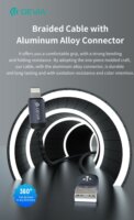 Devia Gracious Seriies v2 USB-A apa - Lightning anya Adat-és töltőkábel 2m - Fekete