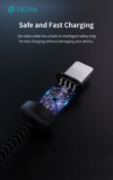 Devia Gracious Seriies v2 USB-A apa - Lightning anya Adat-és töltőkábel 2m - Fekete