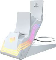 PDP 052-022-WH Afterglow Wave PlayStation 5 DualSense Töltőállomás 2 kontrollerhez - Fehér