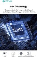 Devia Extreme Speed USB - 2xType-C Hálózati Gyorstöltő Adapter 65W - Fehér