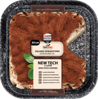 Blaumann BL-4099 Cera Stone Négyzet alakú csatos tortaforma 23,8 x 23,8 cm - Barna