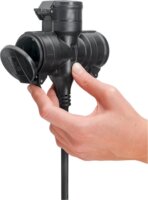 Goobay 65437 3 aljzatos Kültéri Hálózati Hosszabbító 5m - Fekete